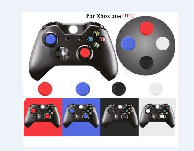 4 tumme grepp för PS4 PS3 Xbox One Xbox 360 Controllers olika färger med OPP-väska Gratis DHL-frakt