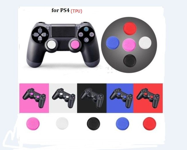 4 Thumb Stick Grips para PS4 PS3 XBOX ONE XBOX 360 Controllers colores surtidos con bolsa OPP Envío gratuito de DHL