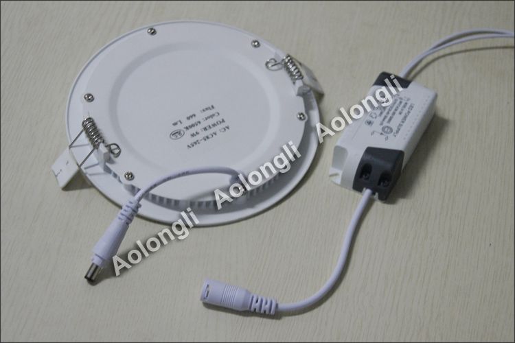 free DHL 6W 9W 12W 15W 18W Led Ceiling Lights Recessed Downlights 85-265V Ultrathin Led Panel Lights With Power Supply Cool white Warm White