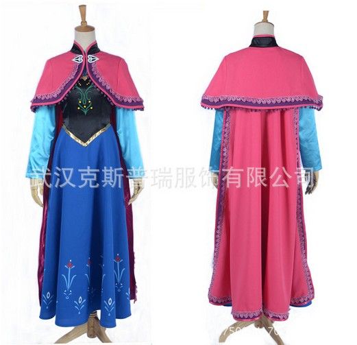 robe anna reine des neiges adulte