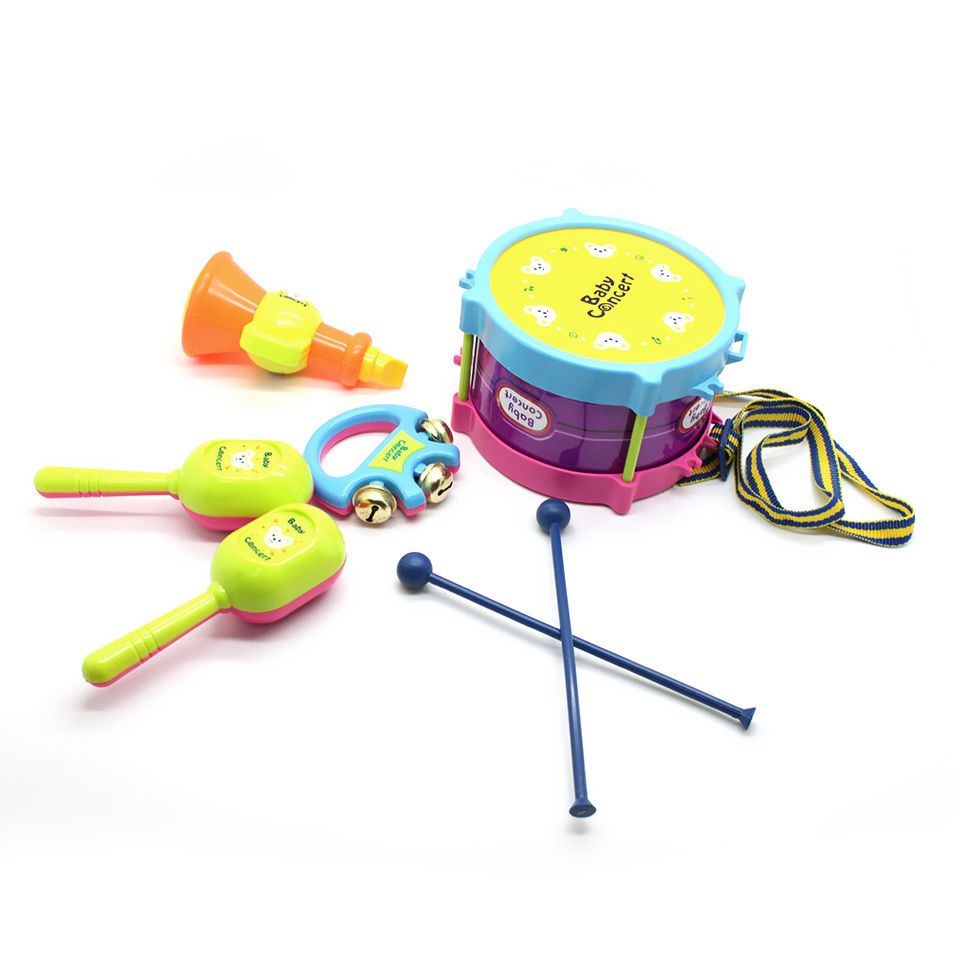 2019 Roll Drum Musical Toy Instruments Band Kit For Kids ...