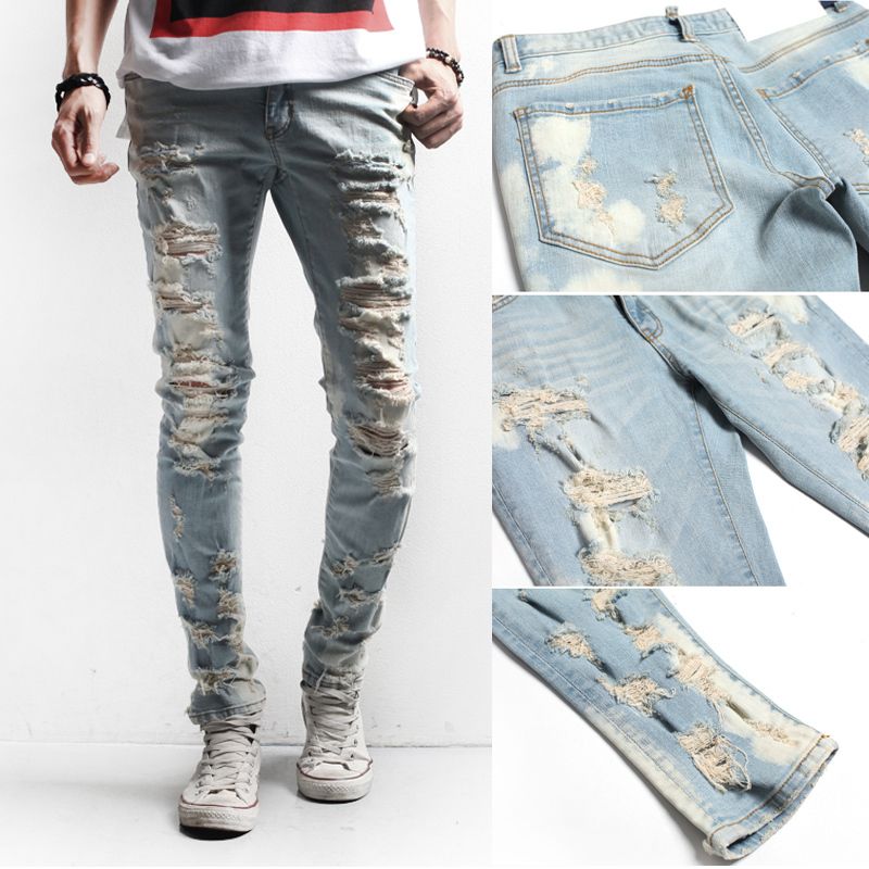 ripped designer jeans