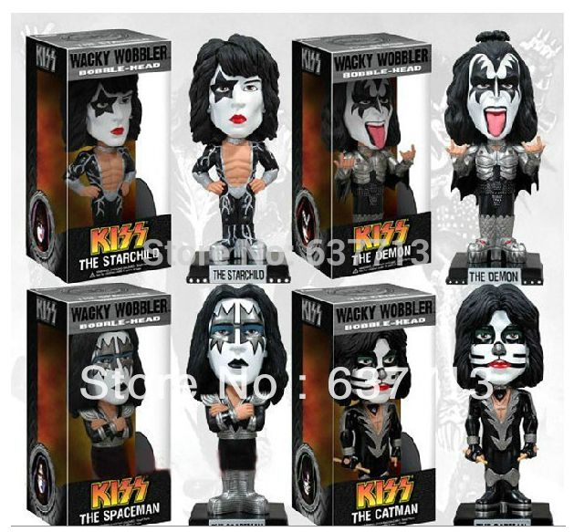 kiss bobbleheads set