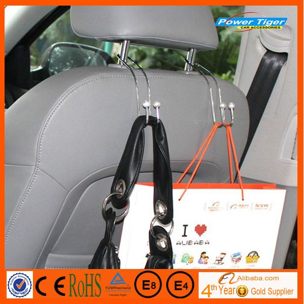 Wholesale Metal Car Coat Hanger Auto Seat Headrest Clothes Jackets