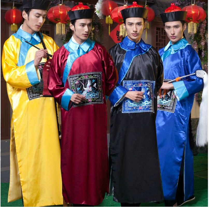 2018 Qing Dynasty Eunuch Male Clothing Costume Apparel 