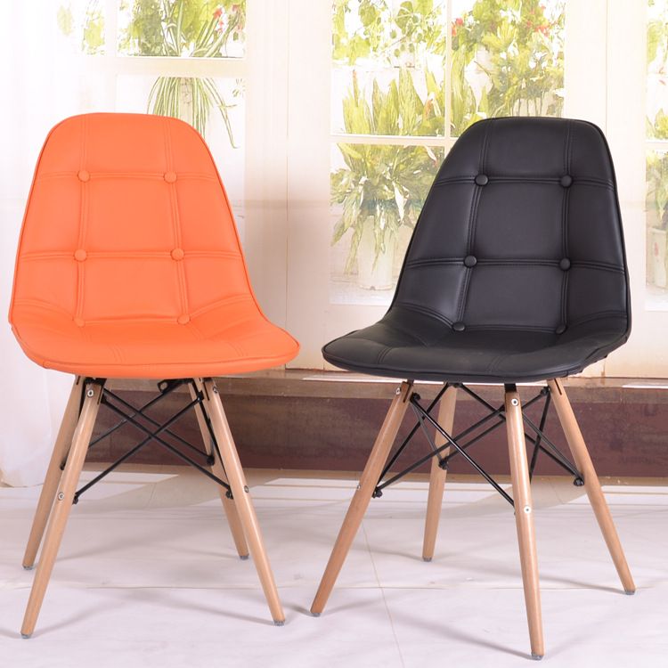 2018 creative new chair eames chair eames chair pu leather dinette