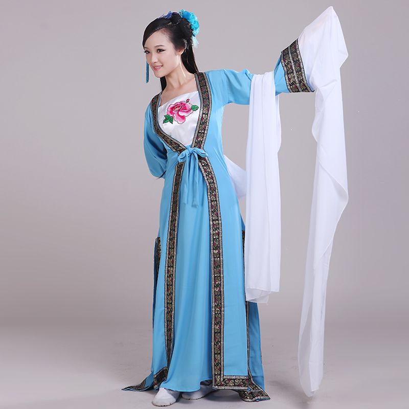 

Zhang Han Chinese clothing costume / House of Flying Daggers ' s costumes costume / blue sleeves Modern Photography Clothing /