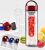Plastikbecher Wasserflasche Transparente Flasche Kreativer Obstkessel Zitronenflasche Außerhalb des Sportfruchtbechers