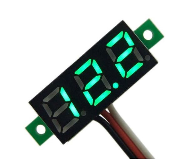 

F08508-G зеленый LED 0 ~ 100 В постоянного тока вольт напряжение батареи тестер метр цифровой вольтметр тестер + Freeship