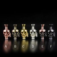 Skull drip Tips Mouth piece stainless 510 Skull Mouthpiece for Vivi Nova DCT atomizer atty plume veil rose RDA clones