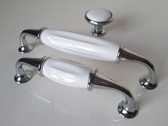 2019 White Dresser Knobs Drawer Knob Pulls Handles Ceramic