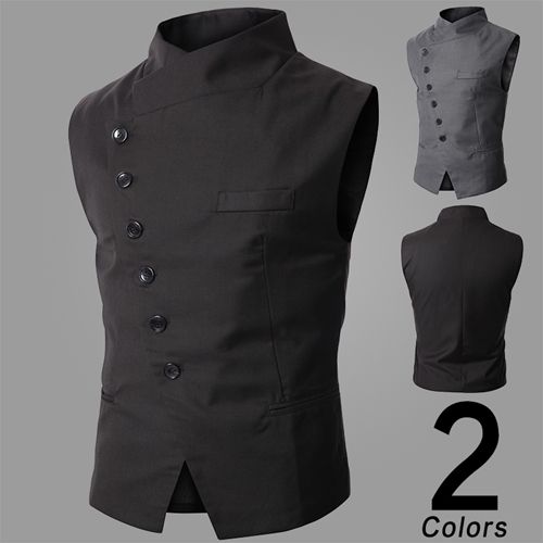Wholesale And Retail Mens Fashion Vest For Men Slim V Neck Vests Size M
