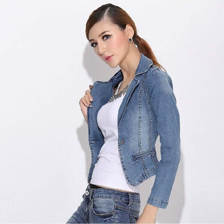 Sexy Denim Jackets Vintage Girls Short Jeans Coat Fashion Women ...