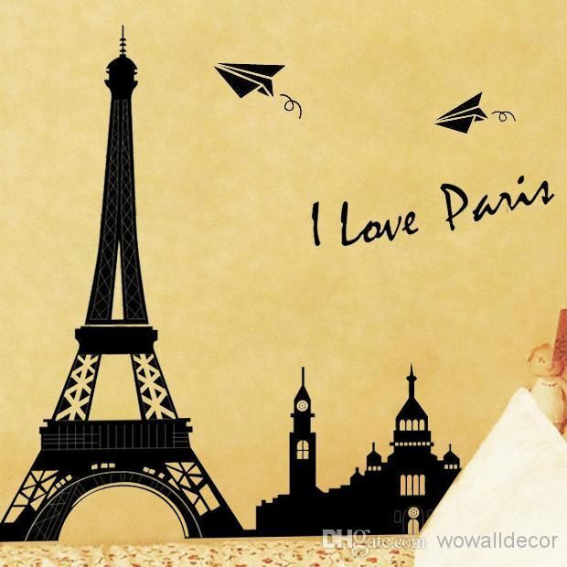 Paris Decals Wall Art pvc large paris eiffel tower decorative wall decals home Paris Decals Wall Art pvc large paris eiffel tower decorative wall decals home