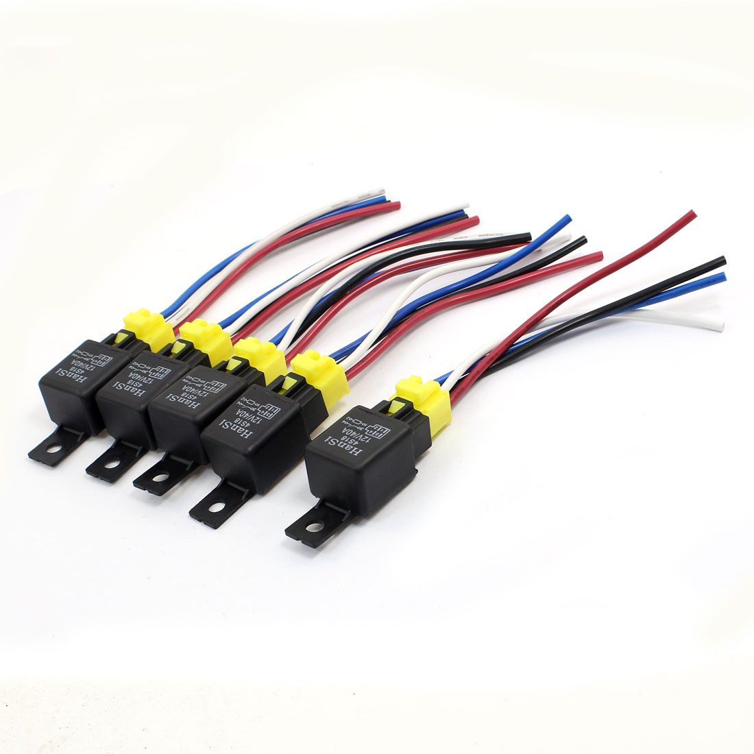 2019 Car Auto Truck Spst 4 Pin Relay Plastic Socket