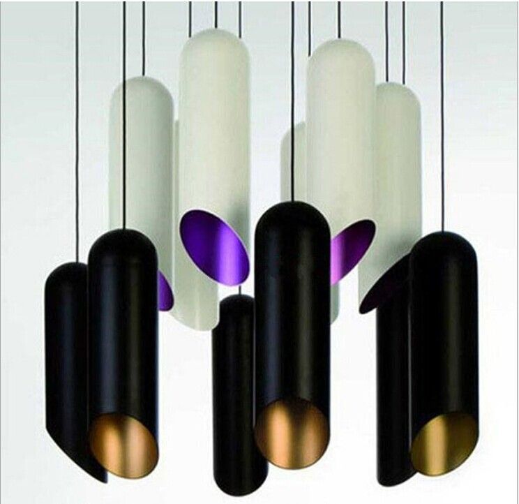 Simple Aluminum Tubular Chandelier Downlight Dining Room Simple Aluminum Tubular Chandelier Downlight Dining Room Den Lamps Creative Personality Tom Dixon Pipe Pendant Lights Large Light Vintage