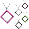 5 teile/los magnetische glas schwimmende charme medaillon, Diamant Medaillon 5 farbe LSFL016*5 (ketten kostenlos enthalten)