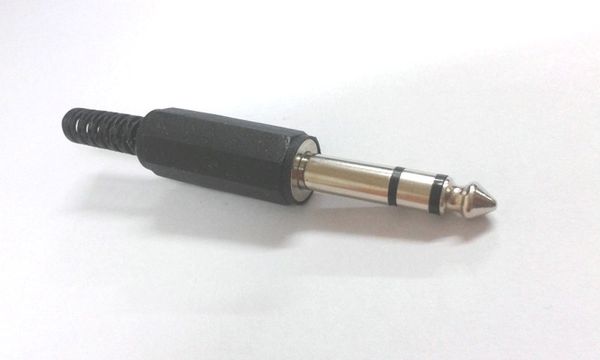 

100шт 6,35 1/4" Мужской стерео аудио пайки TRS Jack Коннектор