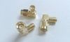 100PCs Gold RP-SMA Man till SMA Kvinnlig Rätt Angle RF Connector Koppar