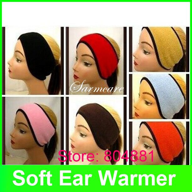 2pcs/lot Mixed Colors Per Lot Soft Polar Fleece Ear Warmer Multi-Choice Winter Use Warm Headband Accessary Women Earmuffs