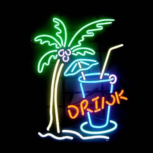 2018 Drink Sea Tree Neon Sign Custom Display Beer Store