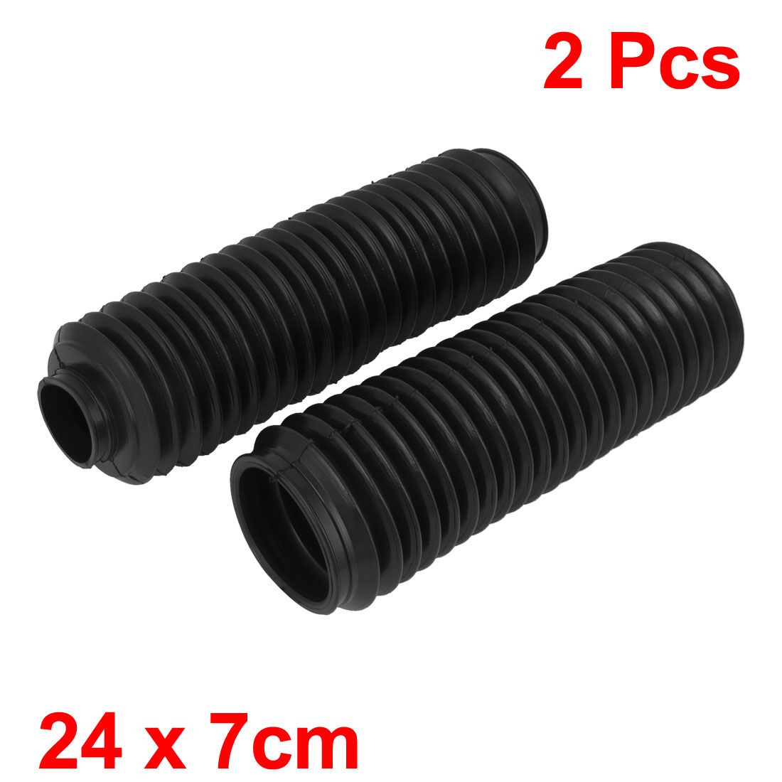 Autobicycle Black Rubber Front Shock Absorber Dust Cover Pair 24cm Long From Ux168_clothing, 11
