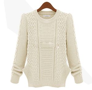 Wholesale-Women's Long Sleeve Knitwear Jumper Cardigan Long Coat Jacket New Casual Sweater H3006