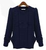 Hurtownia damska z długim rękawem Knitwear Jumper Cardigan Long Coat Kurtka Nowy sweter Casual H3006