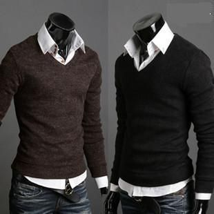 

Wholesale-2020 Free shipping new winter men's v-neck cashmere sweater men's long-sleeve Jumpers cardigan men size  L XL XXL, Dark gray