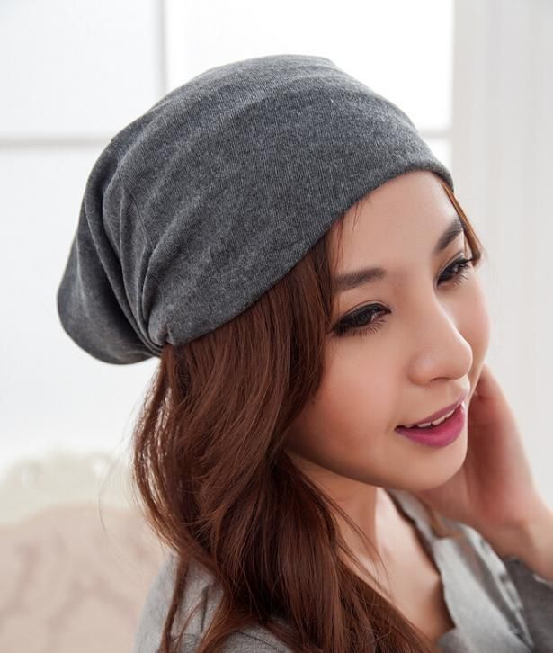 

Wholesale-Fashion Casual Design Plain Women Hip Hop Ring Warm Beanie Hat Cool Snap Backs 4 Colours Neck Scarf Double Use for Girls Winter