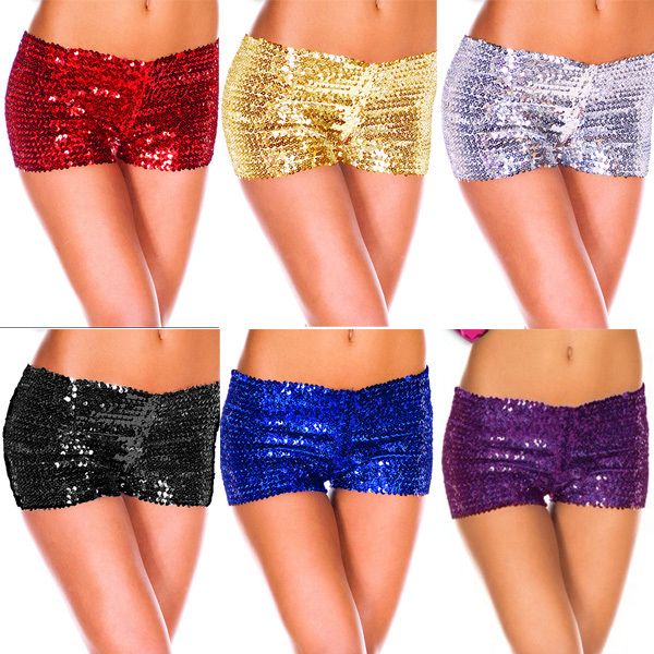 

Wholesale-Hot New 2016 Women Shorts Sequins Shiny Shortsanties Club S Sexy Women Phorts  Shipping 6 Colors, Red shorts