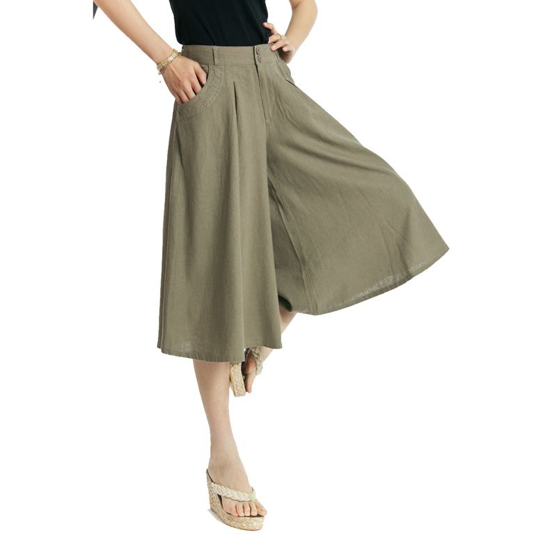 2020 Wholesale 2015 Linen Pants Women 'S Pant Casual Wide Leg Pants