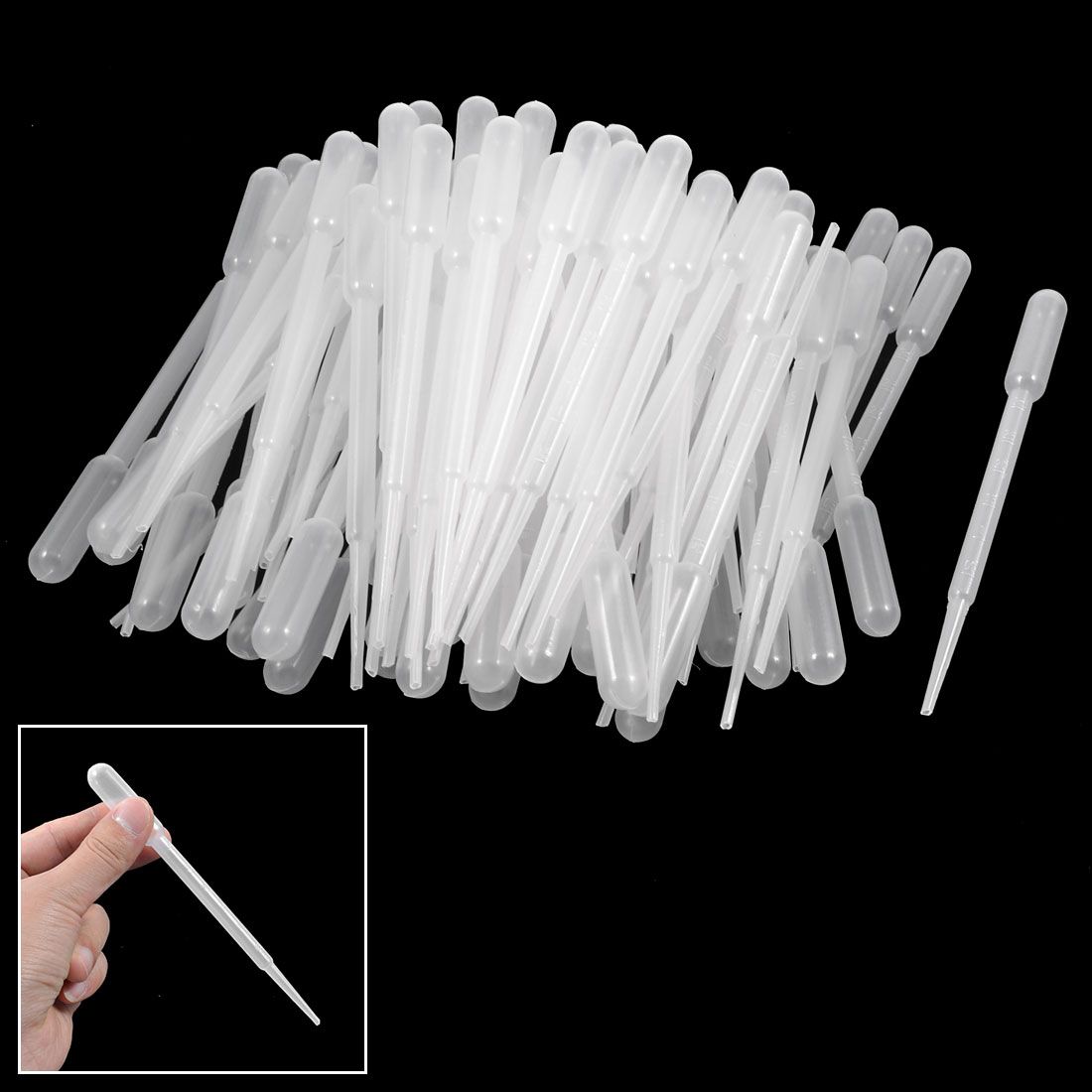 2020 3ML Test Tubes Liquid Drop Eye Droppers Pasteur Pipette From