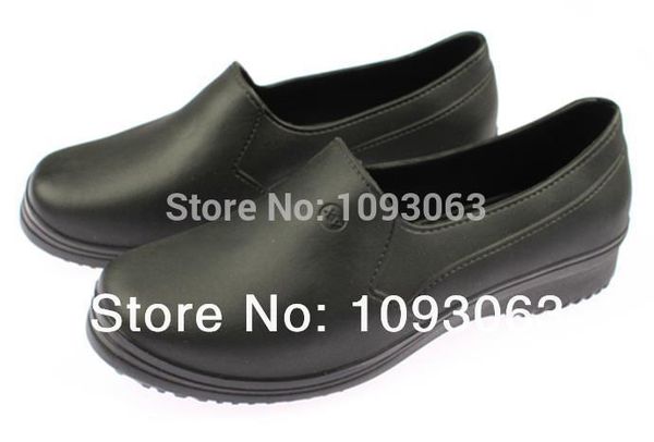 

wholesale-waterproof chef shoes women lady safety protective work shoes eva stretchy comfort, Black