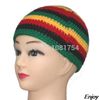 Grossist-nya vintermössor handgjorda stickad ullkeps rasta hatt mössa skullies för kvinnor och män Jamaican Fancy Dress Kostym Halloween