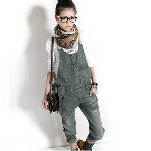 Compre Las Mujeres Por Mayor Jeans Liga Overoles Pantalones