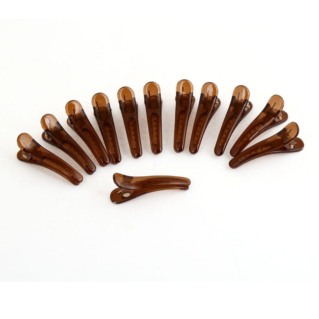2020 Hairdressing Clear Brown Plastic Alligator Hairclips Barrettes