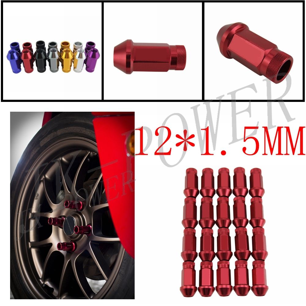 JDM Aluminum Wheel Lug Nut M12 X 1.5mm Lock Lug Nuts FOR Honda