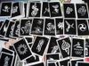 Atacado-100 pçs / lote estêncil de tatuagem misto para pintura de tatuagem de henna fotos desenhos de tatuagem de airbrush reutilizável
