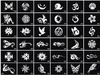 Wholesale-10pcs mixed 117styles Glitter Tattoo stencil Body Painting design Tatoo Kit template airbrush supplies skull 11cm*8cm