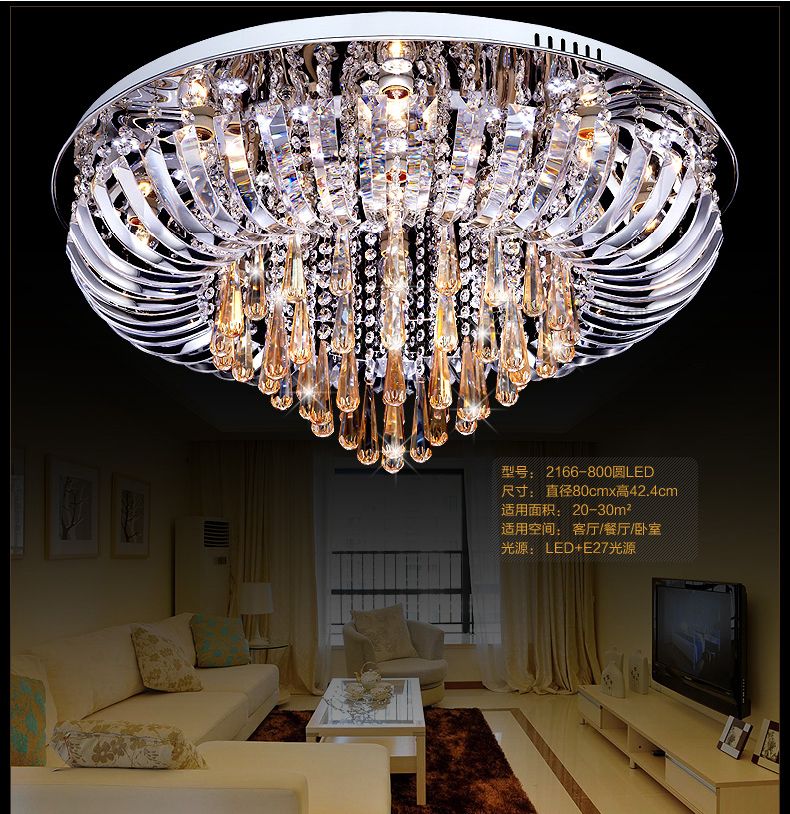 2018 Large Ceiling Lights For Living Room Modern Crystal 2018 Large Ceiling Lights For Living Room Modern Crystal Light Foyer Surface Mounted Led Lamp Hanging From Britlighting