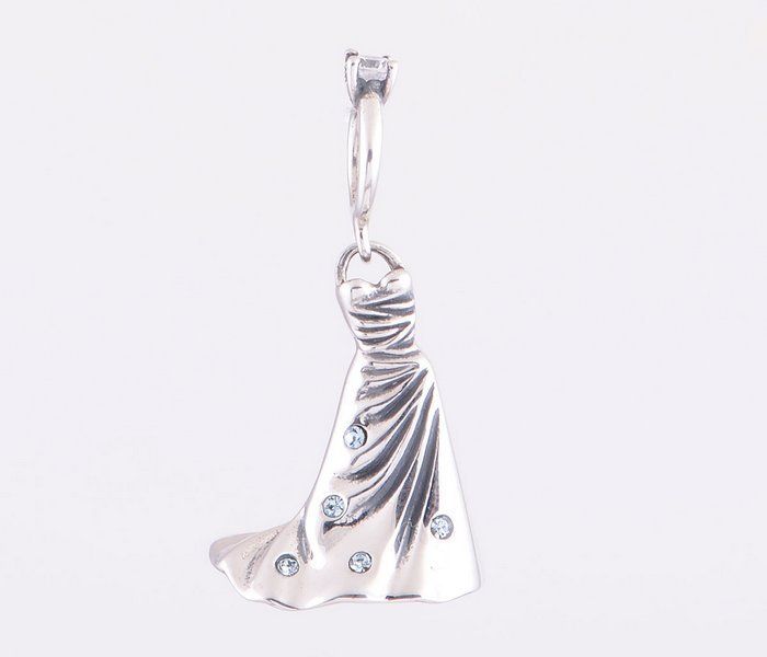 New Wedding Dress Charms For Diy Jewelry Making Silver Charm Beads