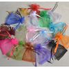 Geschenk tas sieraden tas 20cmx30cm organza geschenk tas 5 kleuren mix aanpassen grote trekkoord promotie tassen goedkope heldere sieraden pouches