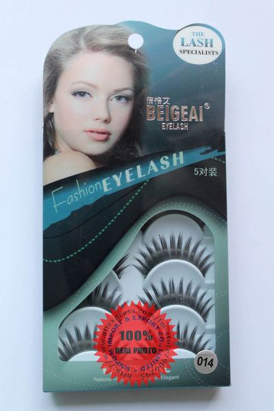 

wholesale-eyelash beigeai brand 014# false eyelashes 203954 (50pairs/lot) ing