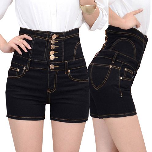 Best Wholesale Black High Waist Short Women,Fashion Designer Denim ...