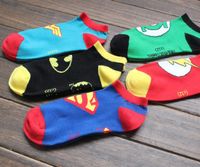 Calcetines de los hombres de la historieta de Wholesale-5prs / lot Calcetines calcetines de las mujeres de alta calidad