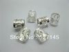 Partihandel-1000pcs / Lot Silver Plated Hair Dreadlock Bead Cuff Clip Gratis frakt