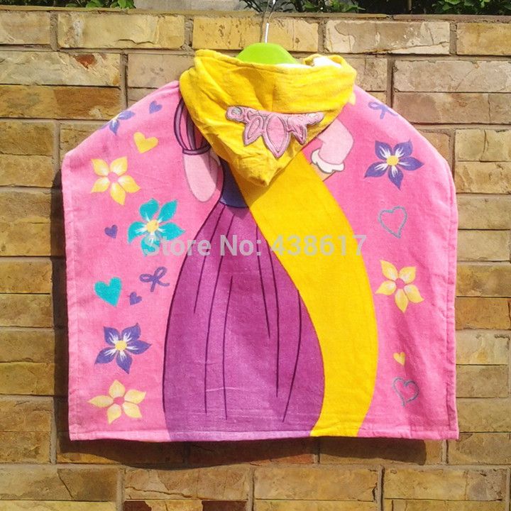 rapunzel hooded towel