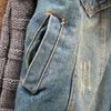 Wholesale-2015 Casacos Femininos Inverno Winter Women Jean Coat Suede Lining Detachable Fur Collar Jaquetas Jackets Free Shipping WWJ064