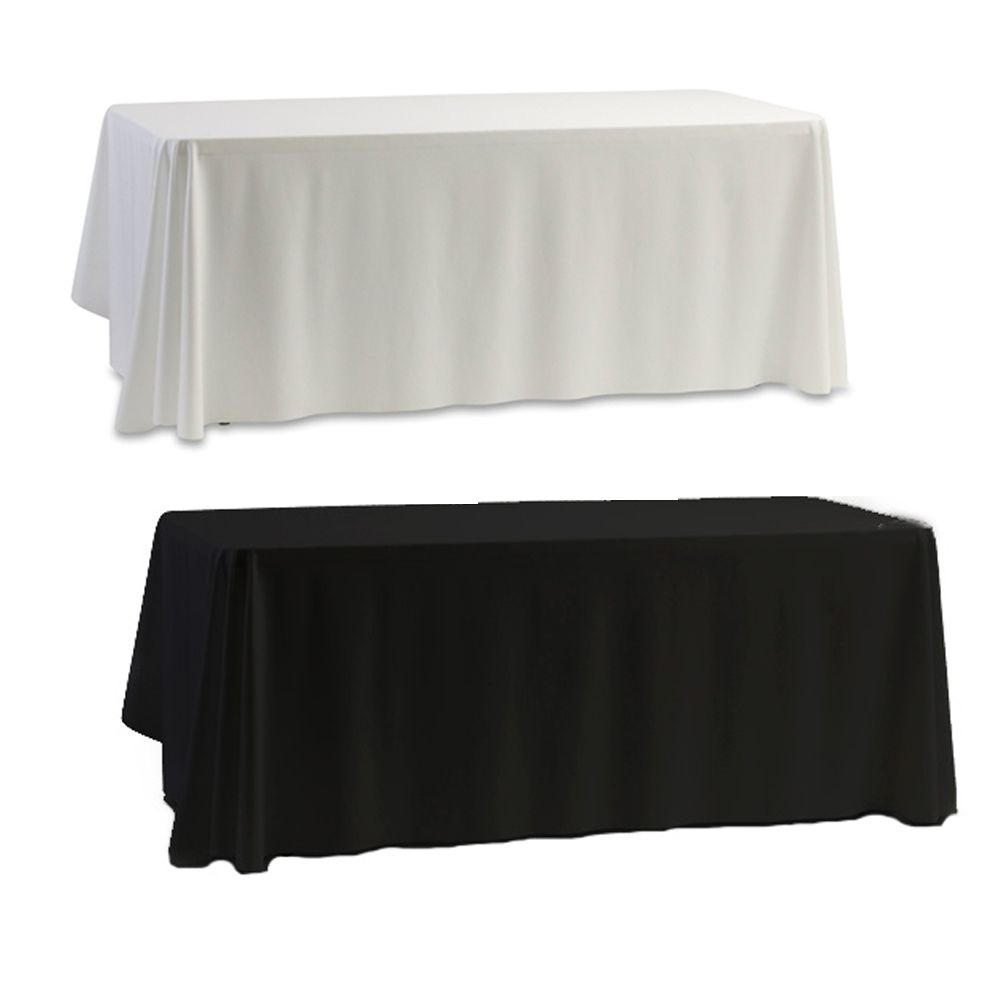 

Wholesale-Tablecloth Table Cover White & Black for Banquet Wedding Party Decor 145x145cm, Others